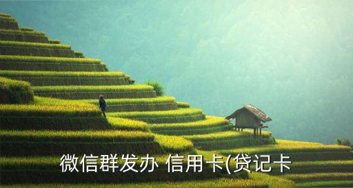 微信群发办 信用卡(贷记卡