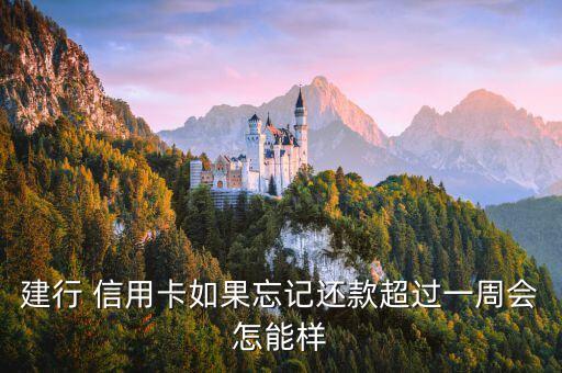建行 信用卡如果忘记还款超过一周会怎能样