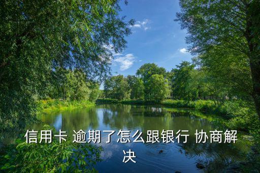  信用卡 逾期了怎么跟银行 协商解决