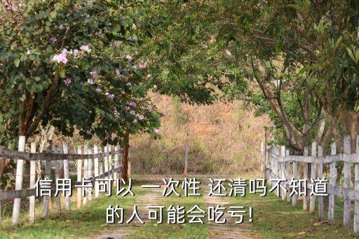 信用卡分期一次性还清合适吗