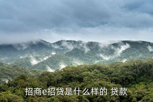 招商银行信用卡贷款的吗