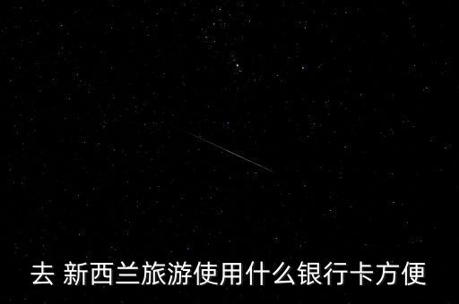 去 新西兰旅游使用什么银行卡方便