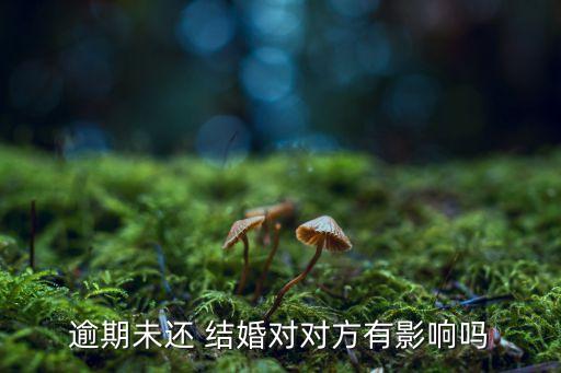 逾期未还 结婚对对方有影响吗
