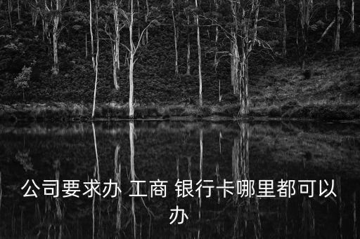 公司要求办 工商 银行卡哪里都可以办