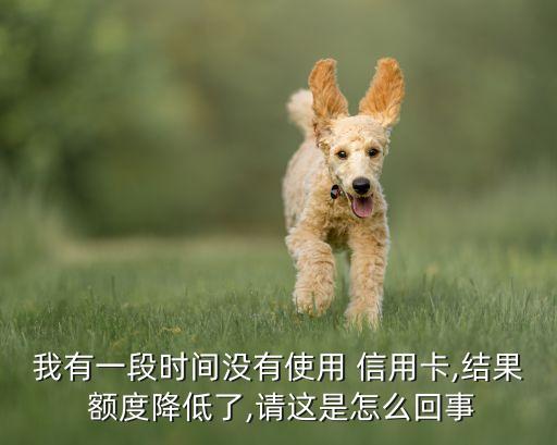我有一段时间没有使用 信用卡,结果 额度降低了,请这是怎么回事
