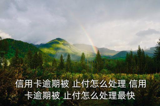 信用卡止付能还款吗
