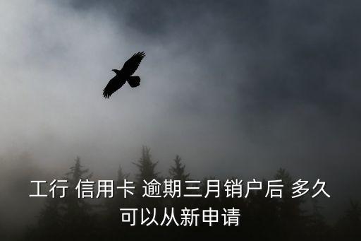 工行 信用卡 逾期三月销户后 多久可以从新申请