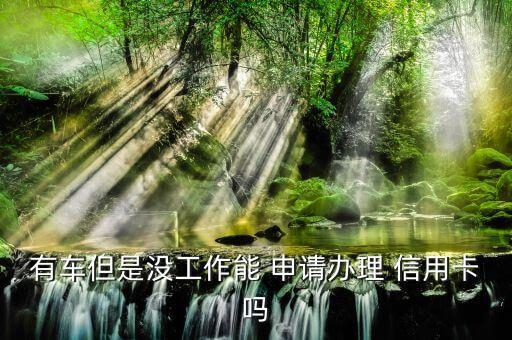 有车但是没工作能 申请办理 信用卡吗