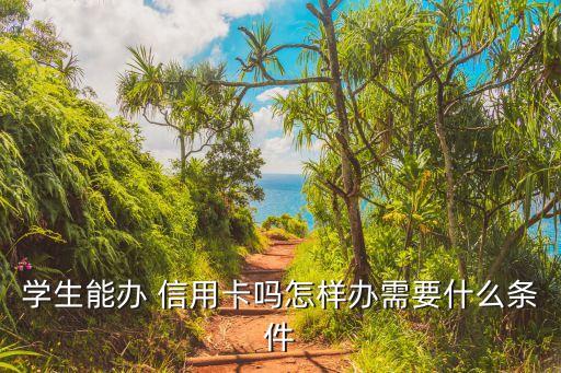 学生能办 信用卡吗怎样办需要什么条件