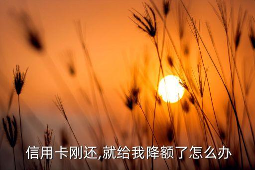 信用卡还清后额度秒降