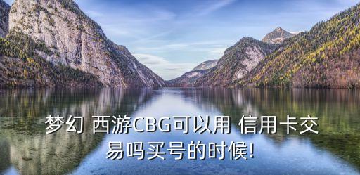 梦幻西游信用卡分期付款