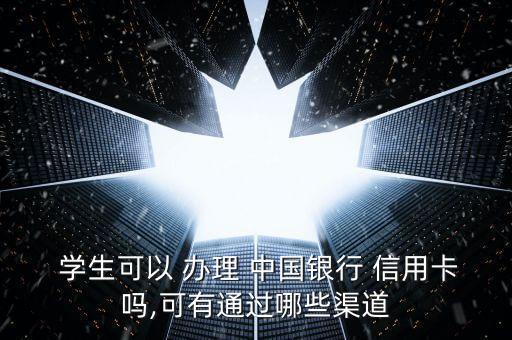  学生可以 办理 中国银行 信用卡吗,可有通过哪些渠道