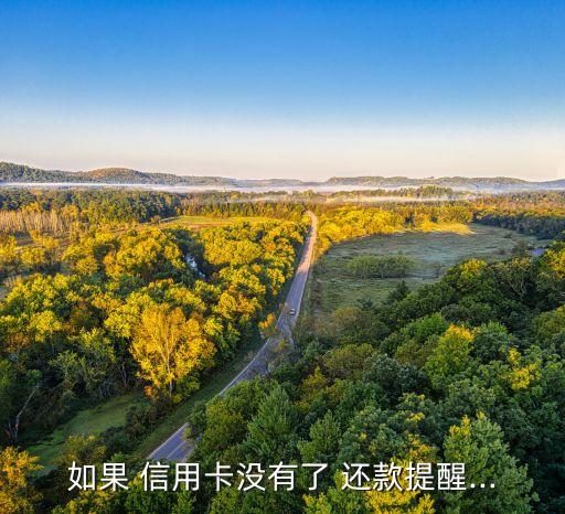 如果 信用卡没有了 还款提醒...