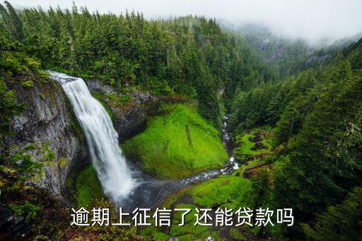  逾期上征信了还能贷款吗