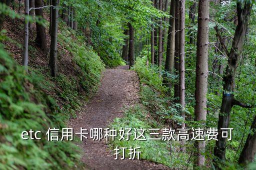 etc 信用卡哪种好这三款高速费可打折
