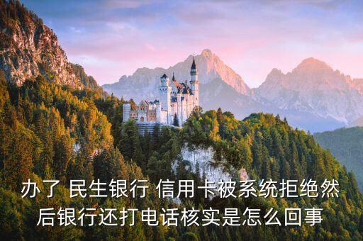 办了 民生银行 信用卡被系统拒绝然后银行还打电话核实是怎么回事