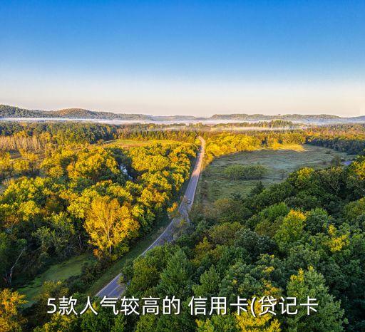 5款人气较高的 信用卡(贷记卡