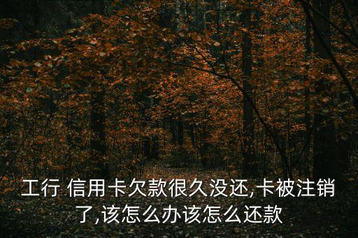 工行 信用卡欠款很久没还,卡被注销了,该怎么办该怎么还款