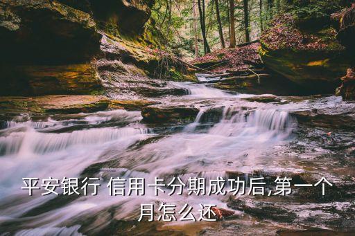 平安银行 信用卡分期成功后,第一个月怎么还