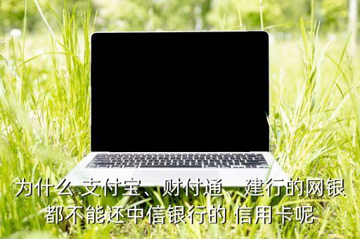 为什么 支付宝、财付通、建行的网银都不能还中信银行的 信用卡呢
