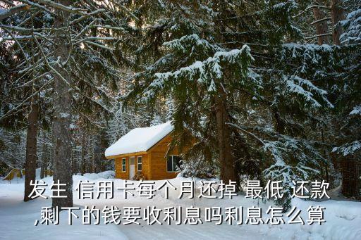 发生 信用卡每个月还掉 最低 还款,剩下的钱要收利息吗利息怎么算