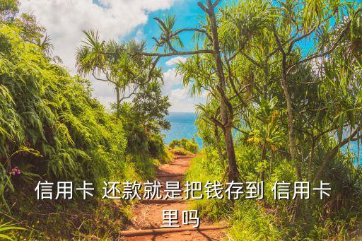  信用卡 还款就是把钱存到 信用卡里吗