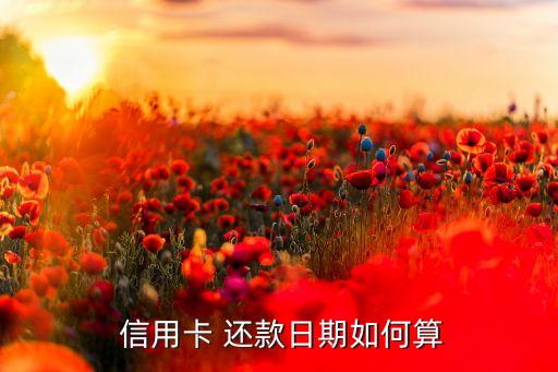  信用卡 还款日期如何算