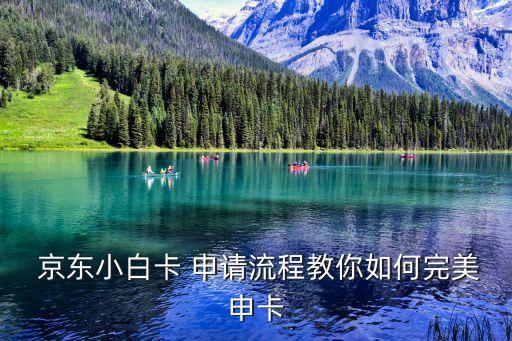  京东小白卡 申请流程教你如何完美申卡