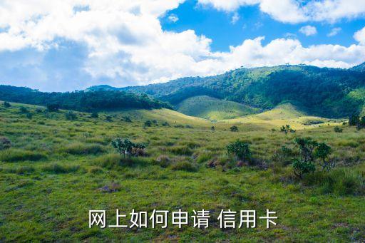网上如何申请 信用卡