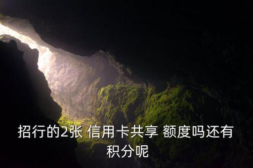 招行的2张 信用卡共享 额度吗还有 积分呢