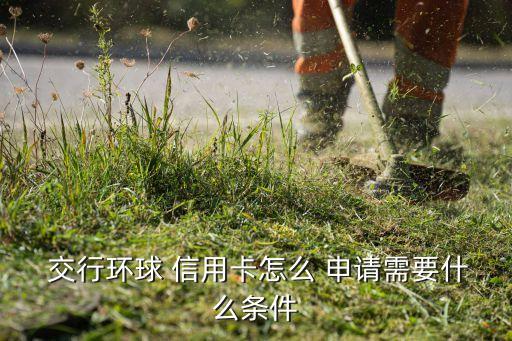  交行环球 信用卡怎么 申请需要什么条件