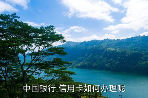 中国银行 信用卡如何办理呢