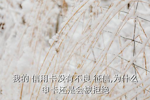 征信很好申请信用卡被拒,申请信用卡失败会不会有征信记录