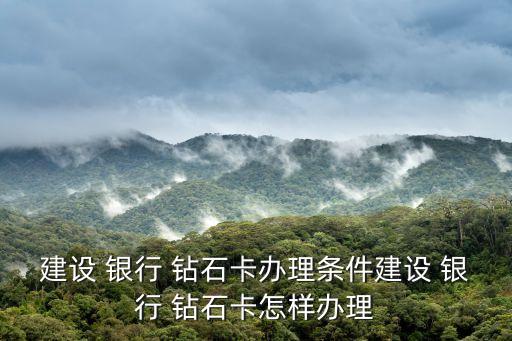 钻石银行信用卡怎么申请,哪个银行信用卡好申请额度高