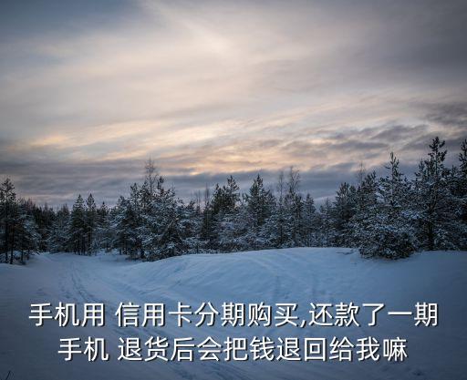 信用卡分期之后退货了