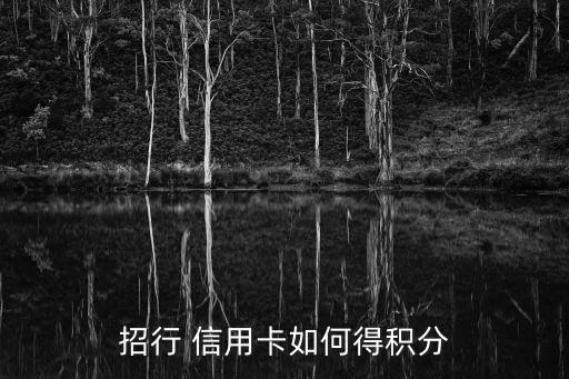 招商银行信用卡怎么冲积分