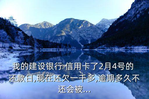 信用卡还款日漏还1000