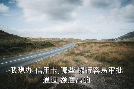 我想办 信用卡,哪些 银行容易审批通过,额度高的