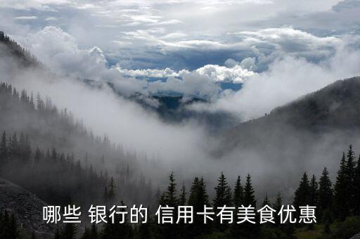 哪些 银行的 信用卡有美食优惠