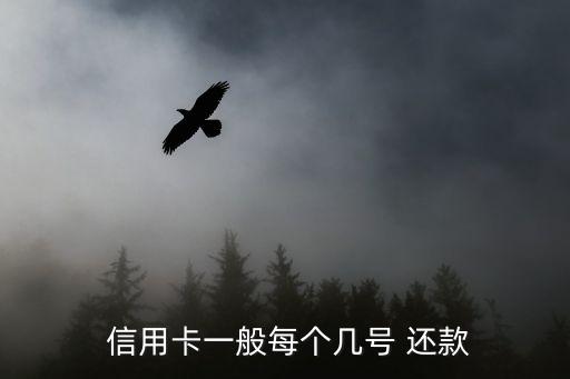  信用卡一般每个几号 还款