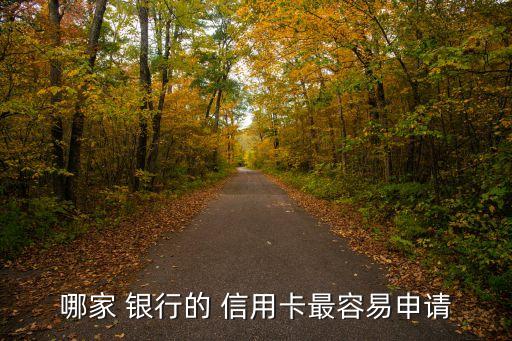 哪家 银行的 信用卡最容易申请
