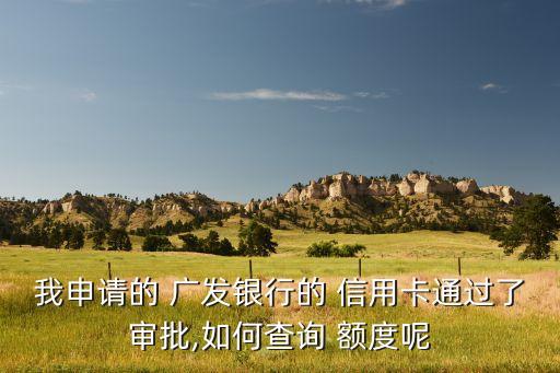 广发查信用卡额度是多少,广发信用卡怎么提升额度