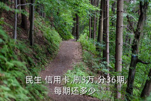 民生三万信用卡分期划算吗,信用卡是分期划算还是套来套去