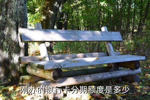 刚办的银行卡分期额度是多少