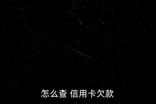 怎么查 信用卡欠款