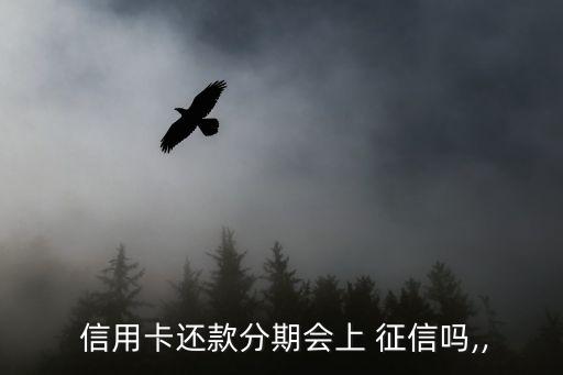 信用卡分期手上征信吗