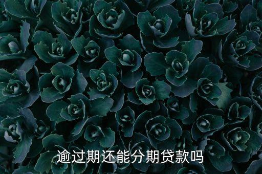 信用卡逾期还可以续贷吗