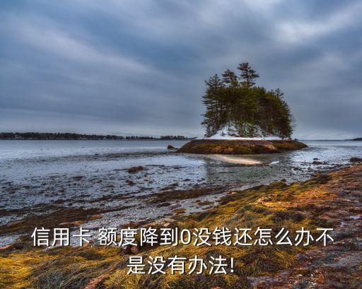  信用卡 额度降到0没钱还怎么办不是没有办法!