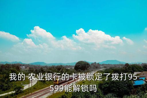 我的 农业银行的卡被锁定了拨打95599能解锁吗