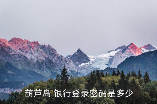  葫芦岛 银行登录密码是多少